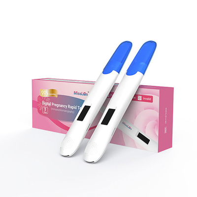 Evde İdrar 25mIU/ML HCG Gebelik Strip Testi Teşhis Plastik Kiti